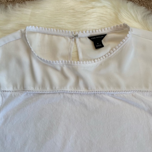 White Tshirt with neck detail - Picture 2 of 4